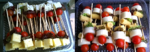 brochetas frias